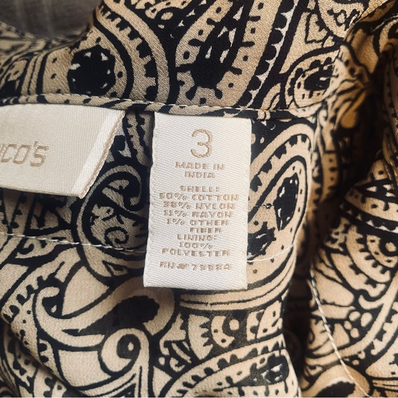 Chicos woman’s Size 3 Vintage Rare Cream Crochet Blazer light weight Jacket - Picture 9 of 11